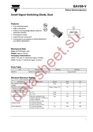 BAV99-V datasheet  